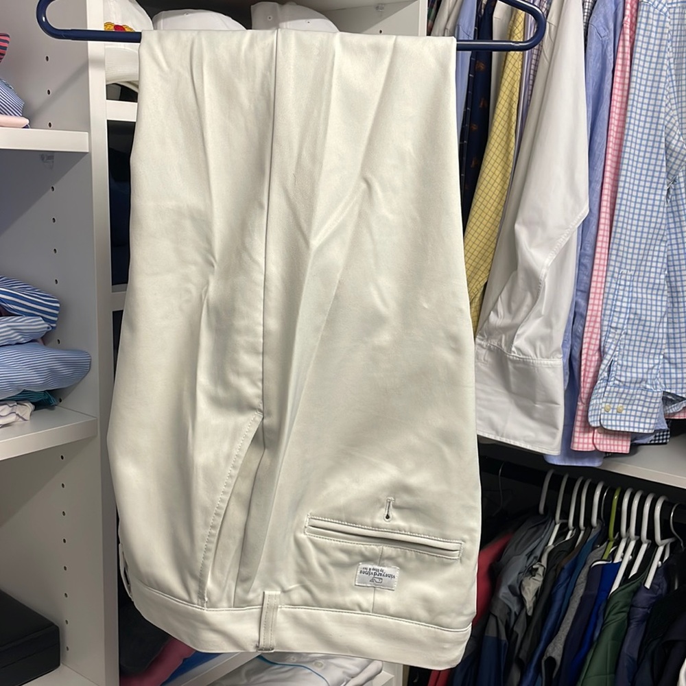 Vineyard Vines Pants Size 34 Stone Links Design Performance Fabric